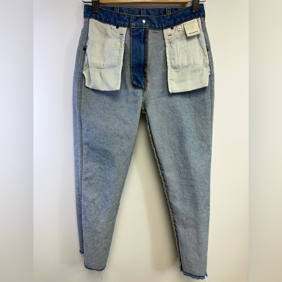 REFORMATION Jeans Roper Cropped Smart Ass Chesapeake Wash Size 24 - Picture 3 of 12